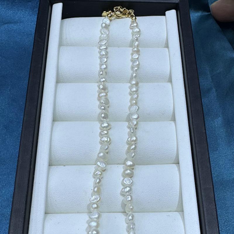 Stacked Baroque Collarbone Chain Frenchaccessible Luxuryniche Style Pearl Wheat Ear Natural Pearl Collarbone Necklace