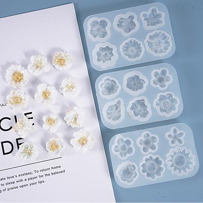 DIY Kristall Epoxy Form Kleine Blumen Dekoration Ganze Bord Multi-Spezifikation Daisy Silikon Form
