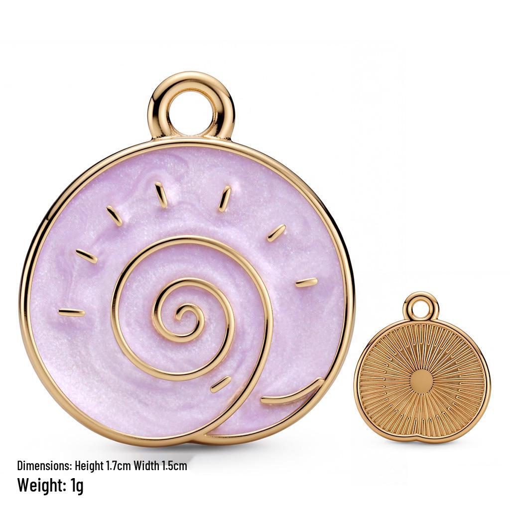 Colorful Alloy Ocean Charm Pendant for DIY Bracelets & Keychains