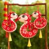 Flower Snake Mascot Hangings Tassels Spring Festival Decorations Soft Snake Dolls Pendant  Kids