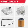Transmission Filter Oil Pan Gasket Kit Fits For Nissan Altima Rogue Sentra NV200 Dodge Caliber Jeep Mitsubishi Replaces# 31728-1XF02 31728-1XF03