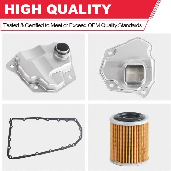 Transmission Filter Oil Pan Gasket Kit Fits For Nissan Altima Rogue Sentra NV200 Dodge Caliber Jeep Mitsubishi Replaces# 31728-1XF02 31728-1XF03