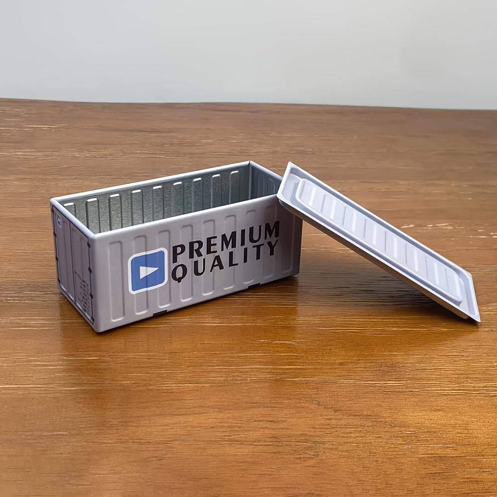 Retro Mini Industrial Style Stapelbare Aufbewahrungsbox, Kleine Multifunktionale Blech-Aufbewahrungsbox, Kreative Heimdeko Schmuckschatulle