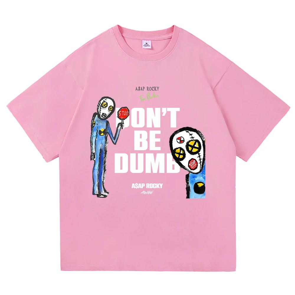 A Rocky 2026 New Album Dont Be Dumb Tee Shirt Fashion Unisex Women Clothing Harajuku High Quality Tops Cotton TShirts Vintage