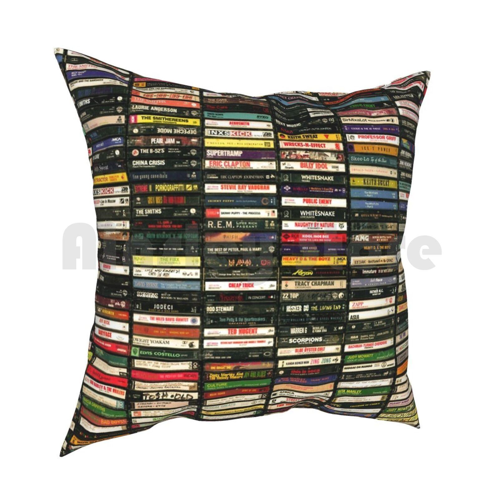 Tapes And Tapes And Tapes Pillow Case Printed Home Soft DIY Pillow Cover Cassette Cassette Tapes s s s s Seventies 30cmx30cm