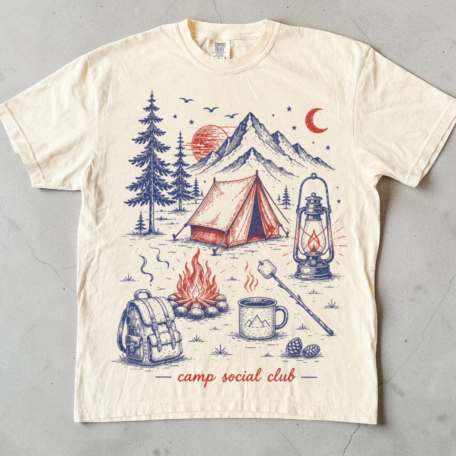 Camping Shirt, Unisex Mountain Adventure Tee, Vintage Outdoor Nature Graphic Tee, National Park Tee, Camping Lover Gift, Adventure Awaits 4XL