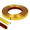 1set 5M PET Self-Adhesive Edge Trim Sealing Strip for Corner & Waistline Golden 48mm