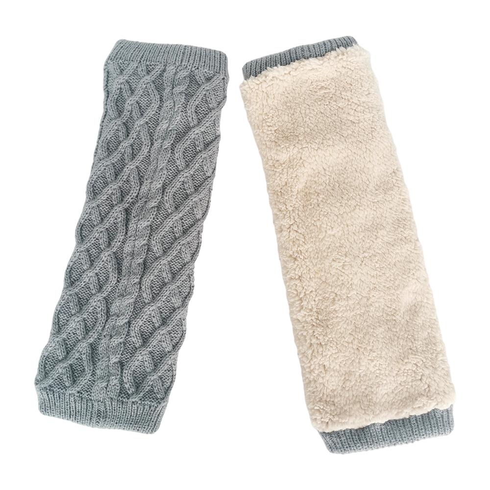 Winter Soft Thermal Knee Braces Leg Warmers Cozy Warm Knee One Size серебряный
