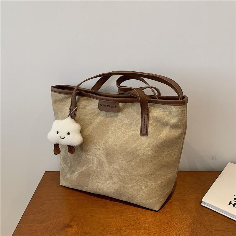 Modern Retro Minimalist Tote Bag For Women Large Size Pu Material For Trendy Look