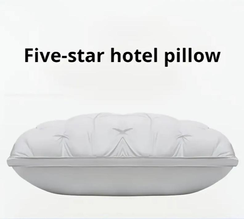 US Warehouse Shipped!Luxurious 5-Star Hotel Quality Pillow.Support Non-Collapse .High Pillow Core For All Seasons,sound Sleep.