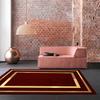 Luxury Wine Red Golden Edge Carpet Living Room Anti -Slip Long Kitchen Runner Rug Bedroom Bedside Mat Doormat Floor Rug Doormat 
