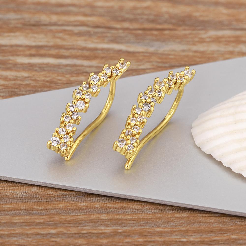 

Nidin New Trendy Pave Colorful/White Zircon Charm Drop Earrings For Women Girl Birthday Party Ear Jewelry Accessories Chic Gifts белый