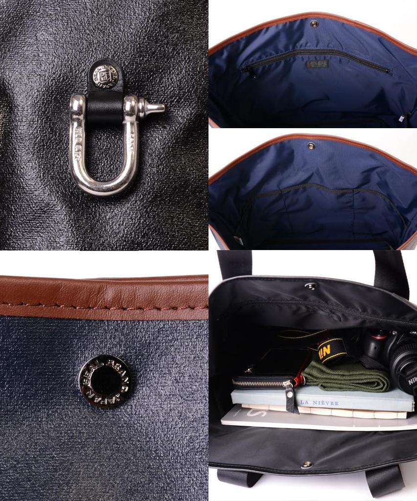 Morino Canvas X SEAL Urban Tote Bag Waterproof Durable 3WAY Tote Made from Canvas Adopted by the Japan Maritime Force Made In Japan Men's Self-Defense