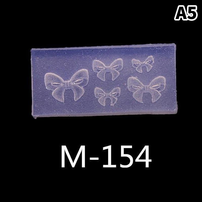 Cartoon Silicone Nail Mold Bow Flower Nail Decorations Nails Diy Design Stereoscopic Stamping Plate Manicure Tools Art Supplies