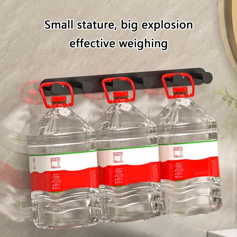 Modern Wall Mounted Coat Rack Rustproof Multiple Hooks Practical Metal Hanger For Bathroom Kitchen Living Room