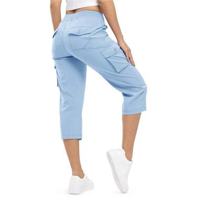 Women S Lightweight Hiking Capri Pants 6 Pockets Quick Dry Outdoor Casual Travel Pants