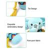 Plush Elephant Dog Toy Squeaky Dog ??Chew Toy Interactive Puppy Teething Toy Stuffed Elephant with Rope Knot for Dogs Anxiety Relief Tug-of-War