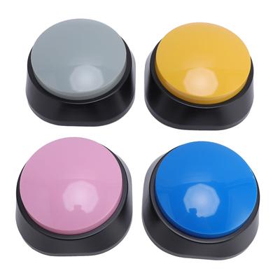 4PCS Dog Buttons 30 Seconds Record 4 Color Voice Recording Buttons Pet Interactivity Funny Toy for