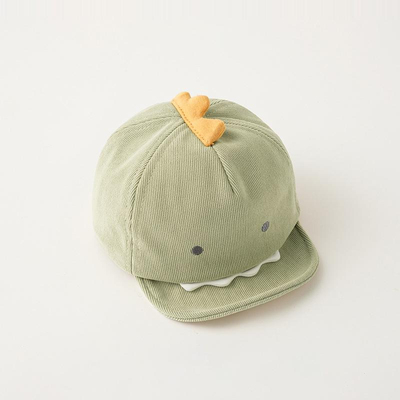 Cute Animal Baby Baseball Hat Cartoon Dinosaur Rabbit Infant Peaked Cap Solid Color Kawaii Soft Brim Kids Sun Hats