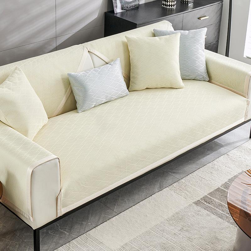 Ice Silk Sofa Cushion Modern Simple High-End Non-Slip Seat Cushion for Summer Summer Summer Leather Sofa Cover Towel Ice Pad