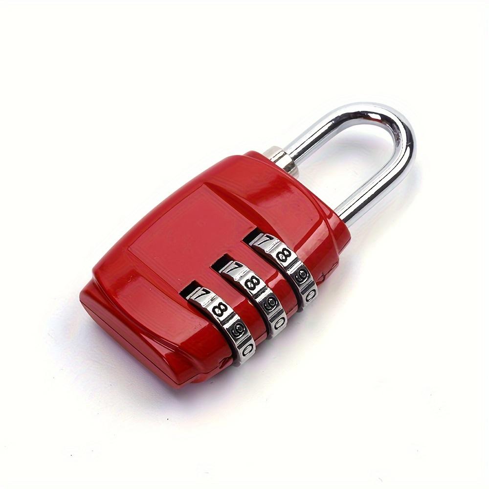 Password Lock 3 Position Password Lock Padlock, Suitcase Padlock for Gym, Cabinets and Luggage - Durable, Travel Padlock