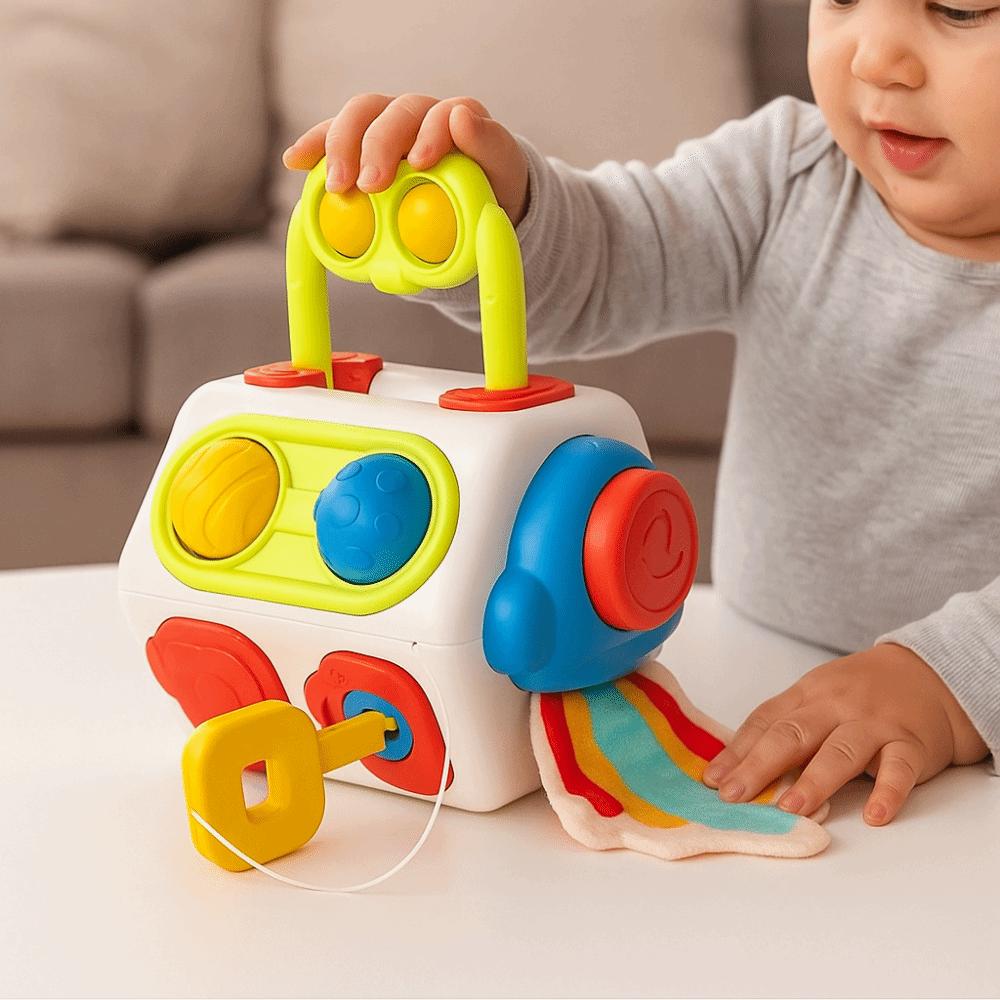 Polyhedral Activity Busy Cube Puzzle Baby Busy Cube Montessori Sensory Toys  Children Girls Boys