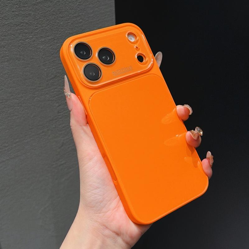 Solid Color Full Coverage Anti Drop Shockproof Glass Phone Case For Multiple Iphone Models