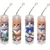 Lot de 3 Marque-pages Peinture Diamant DIY Animal avec Pendentifs Cristal Art Diamant Marque-page Cadeau pour Amoureux des Livres Matériel d'Art Mosaïque