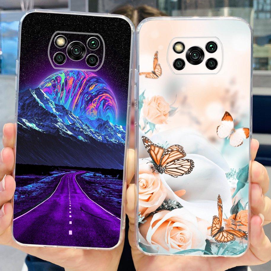 For Xiaomi Poco X3 Pro Phone Case Soft Silicon TPU Shockproof Coque For Poco X3 PocoX3 X 3 NFC Back Cover Bumper Astronaut Funda