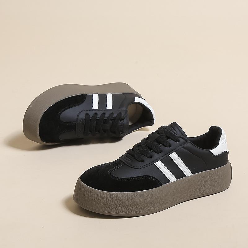 

Обувь Dexun Женская обувь Осенняя обувь на платформе Белые туфли Ретро обувь Форрест Гамп Повседневная спортивная обувь для сноуборда 40 чёрный