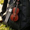 Hafif Çello Anahtarlık Retro Anahtarlık, Halkalı Sahte Deri Süs, Şık Enstrüman Anahtarlığı Oyuncular için Araba Ev Anahtarları, Müzik Sever Hediye Hediyeler