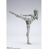 TAMASHII NATIONS S.H.Figuarts Body-chan - Kentaro Yabuki - Edition Wireframe (Gray Color Ver.) (Rerelease) Approximately 135mm PVC & ABS Painted Movab