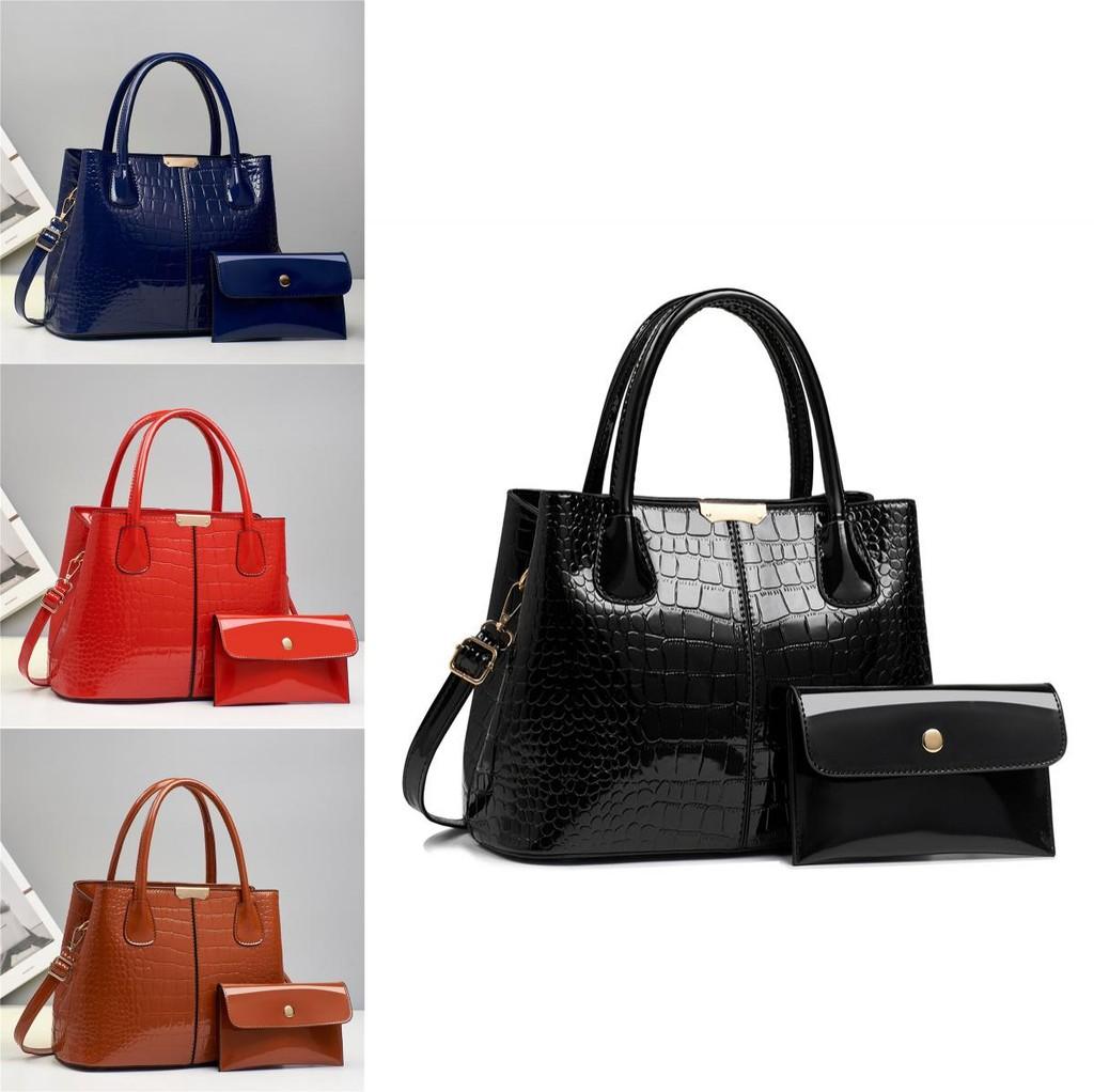 Fashionable Crocodile Pattern Shoulder Crossbody Mother Bag Stylish Pu Handbag For Women Autumn Winter