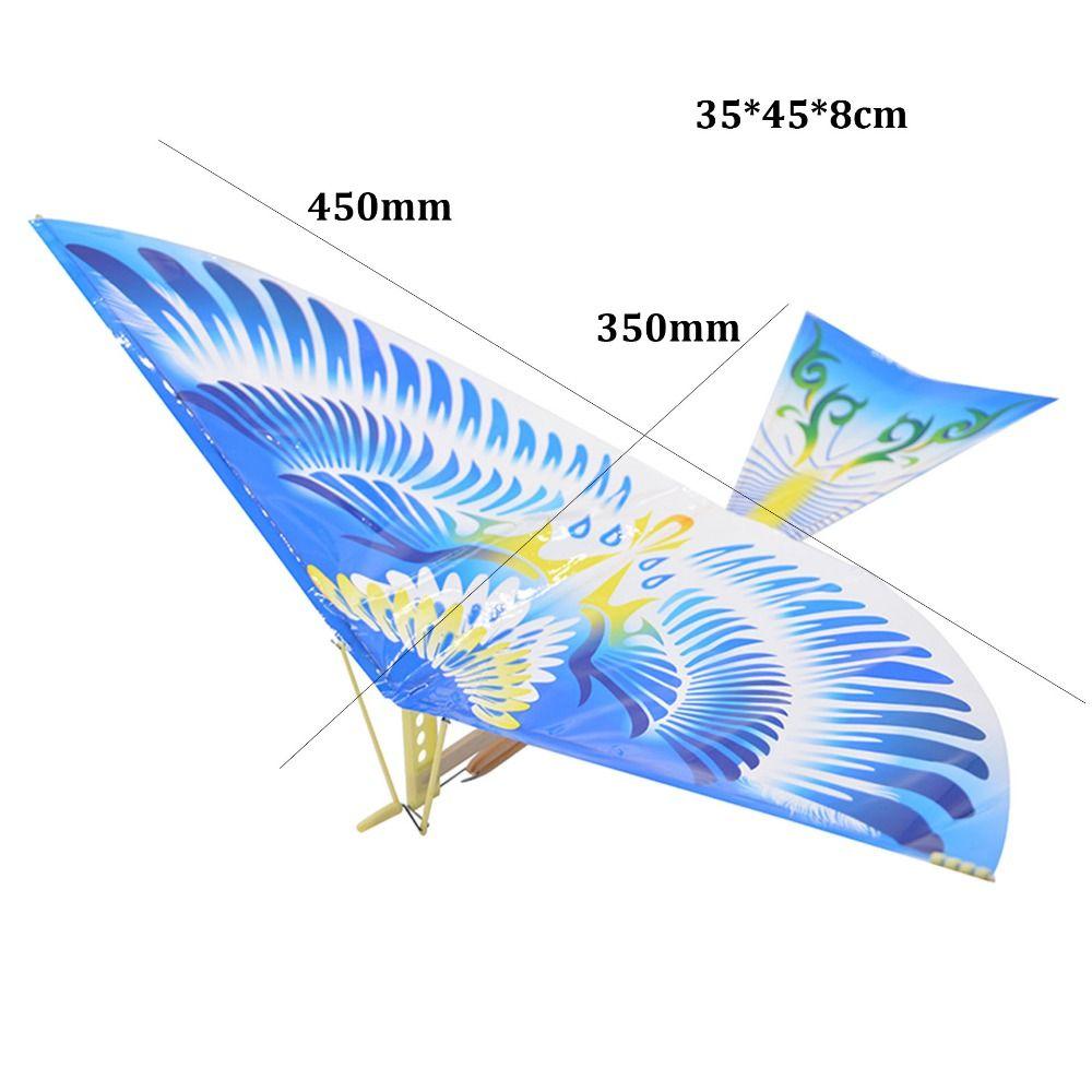 Rubber Bands Power Hand Throw Aircraft Toy Multicolors Foam Plane Flying Glider for Kids Outdoor