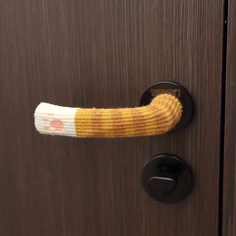 1PC Cute Cat Claw Chair Foot Cover, Various Designs, Knitted Door Handle Protective Cover, Non-slip and Durable Thickened Chair Foot Socks