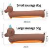Dog Chewing Toy Simulated Dachshund Squeaky Pet Toy Bite Resistant Puppy Toy Training Silicone Teeth Cleaning Dog Toy Supplies