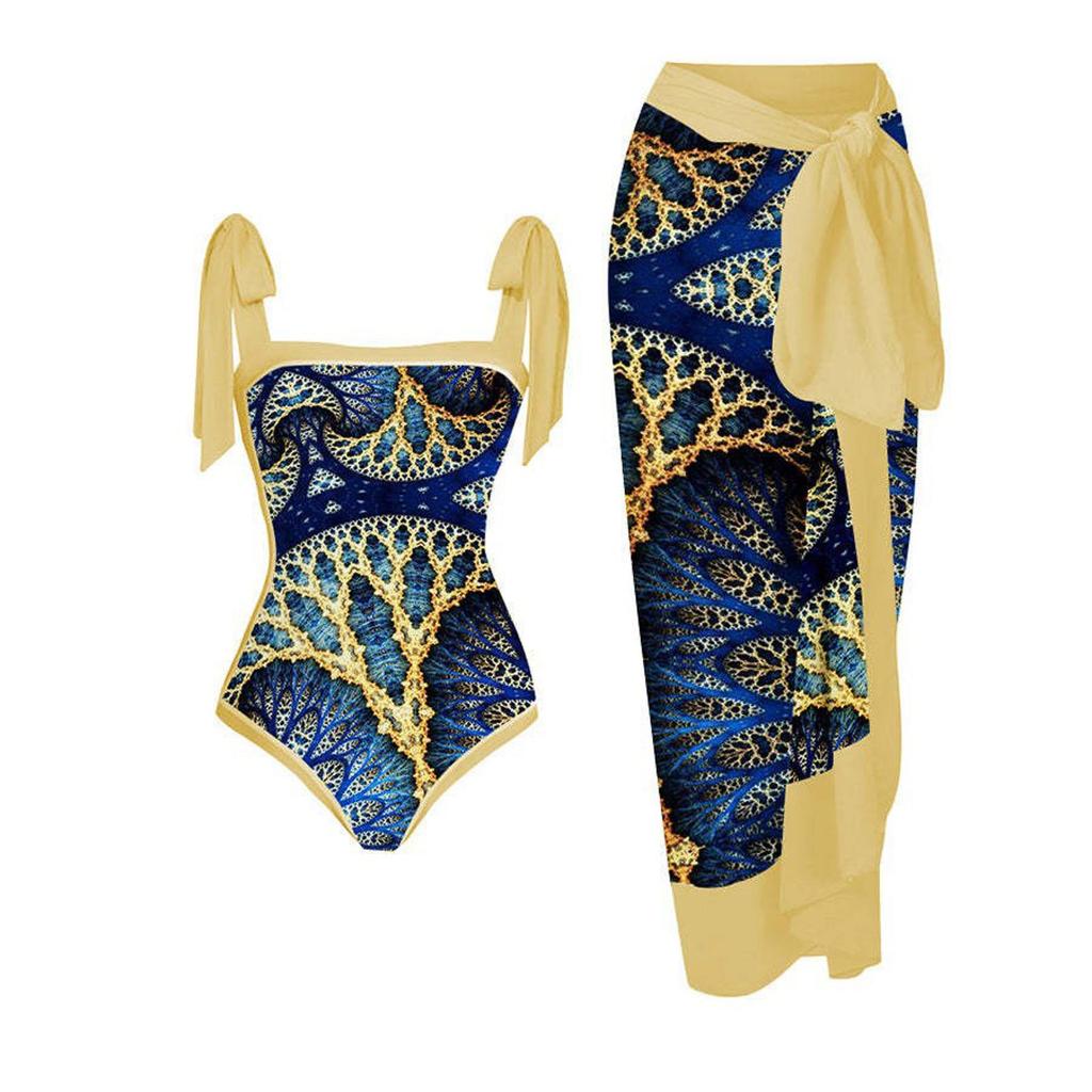 2026 Nieuw Vintage Badpak Conservatief Eendelig Bikini Badpak Set