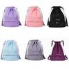 Fashion Oxford Drawstring Backpack Casual Lightweight Sports Gym Bag Large Capacity Dry and Wet Separation Fitness Bag Women