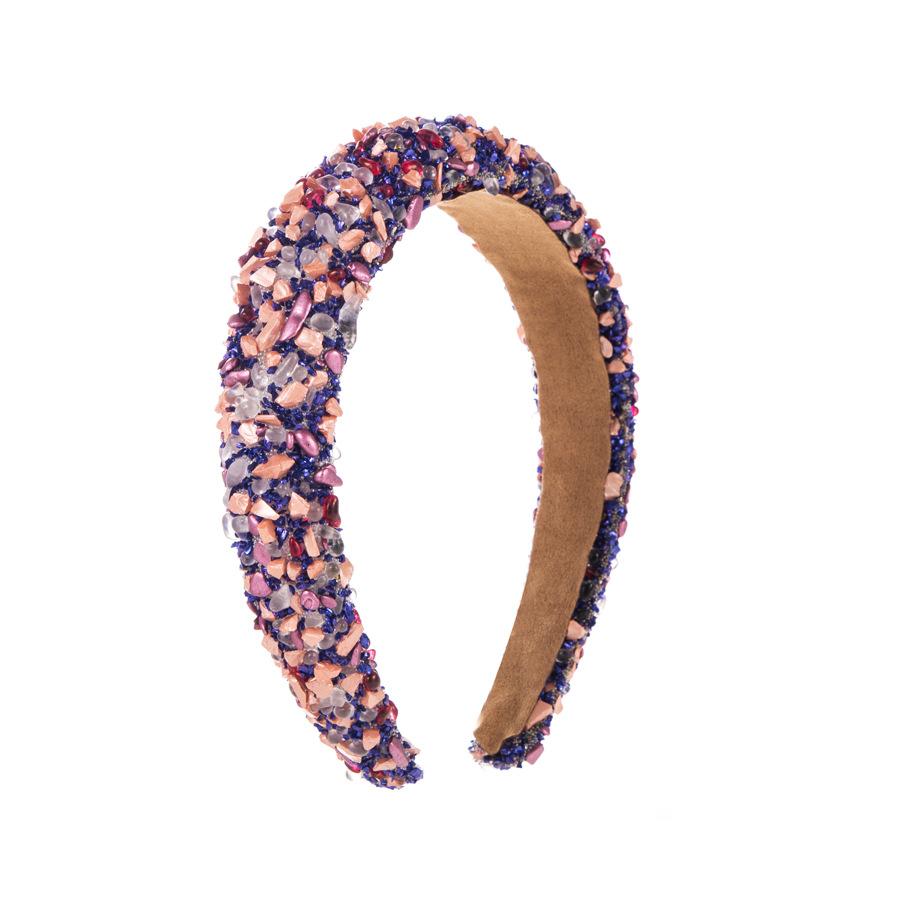 Luxury Handmade Sewn Natural Stone Headbands Fashion Hair Accessories Women Trendy Temperament Party Hairband Hair Band Girl 310