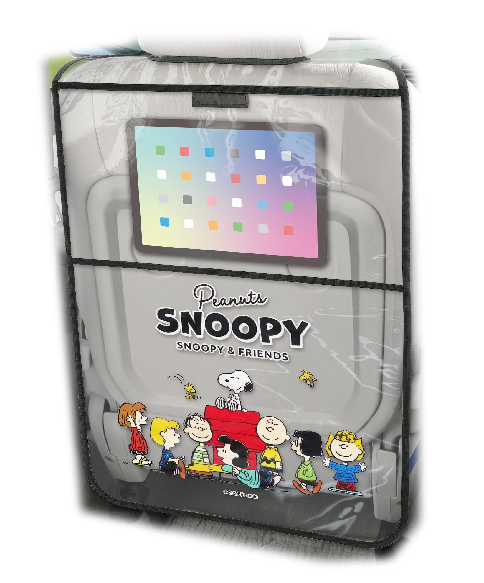 

SNOOPY спинка сиденья автомобиля предотвращает полное маленькое предметное планшет может управляться как милый персонаж защита от пинков в комплекте хранение, карман, грязь, чехол, хранение,