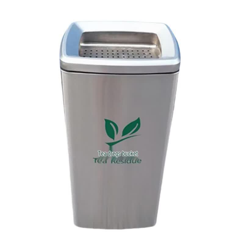 Gangyi 30L Stainless Steel Direct-Throw Commercial Waste Bin