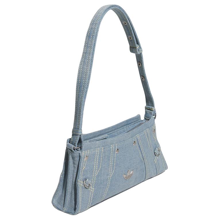 Adidas Originals Polyester Handbag, Shoulder Bag Women's Denim Blue JL7666