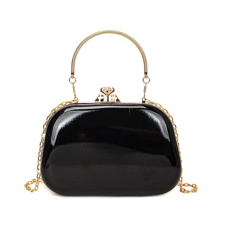 

Fashion Box Lipstick Bag 2025 New Luxury Gold Silver Clutch Bag Trend Party Wallet Crossbody Phone Bag Ladies Red Wedding Purse чёрный