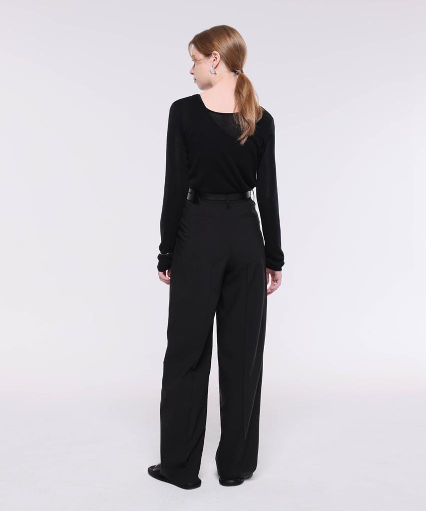 Kankeu Hidden Band Slacks - Black