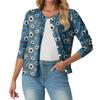 Women's Fashionable, Casual, Comfortable Halloween Print Cardigan Jacket