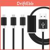 3in1 Usb Charger Cable Micro Typec Data Sync Cable For Iphone 5 6 7plus Android