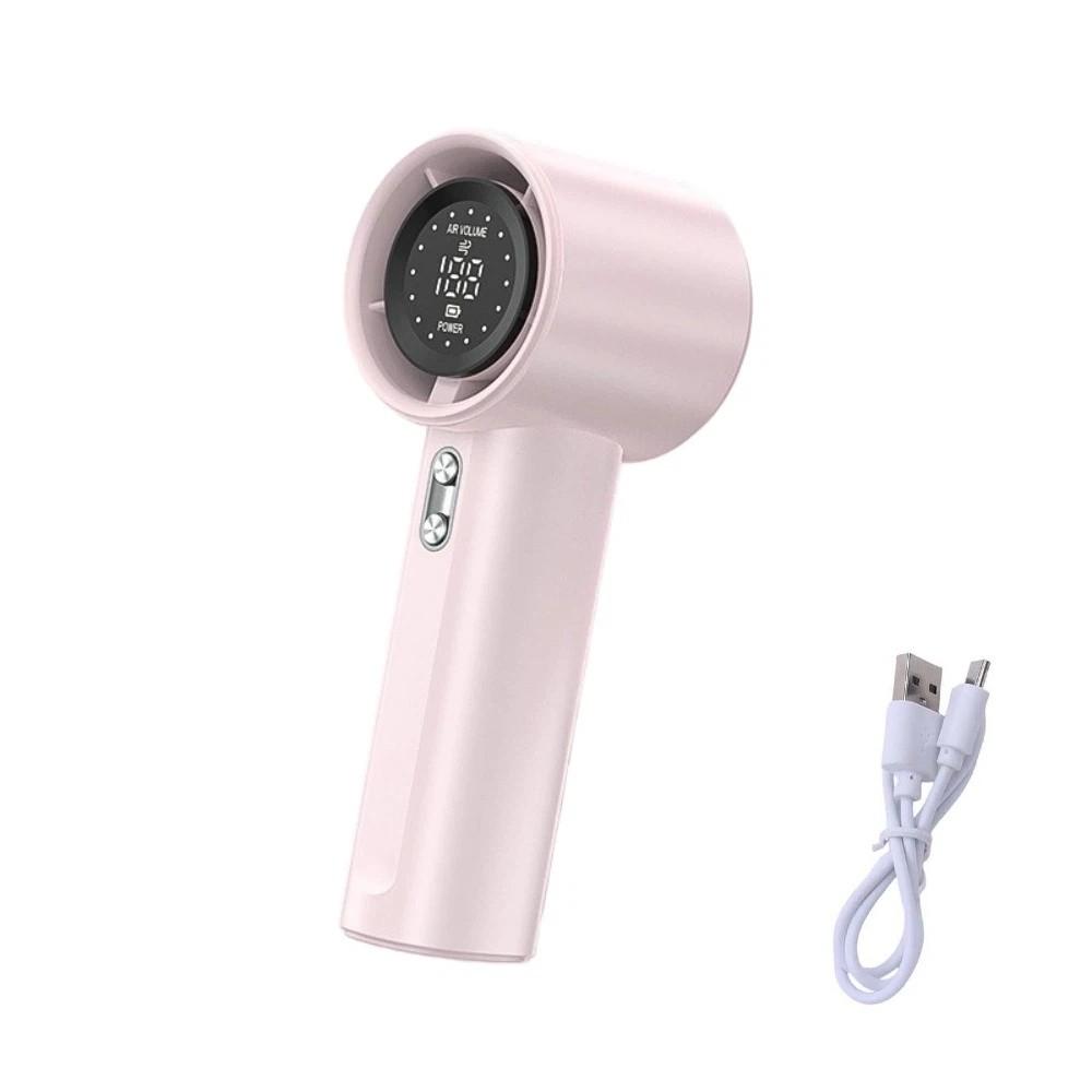 Small Mini Portable Fan LED Display USB Rechargeable Fan Cooling Pocket Fan  Outdoor