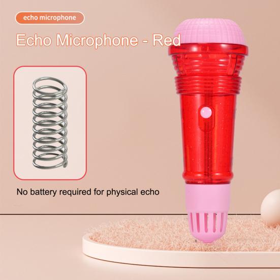 Kindermikrofon Sicher Keine Batterie erforderlich Physischer Echo Umweltfreundlich Geruchsfrei Unterhaltung Interaktiv Große Größe Echo-Mikrofon Spielzeug für Kind