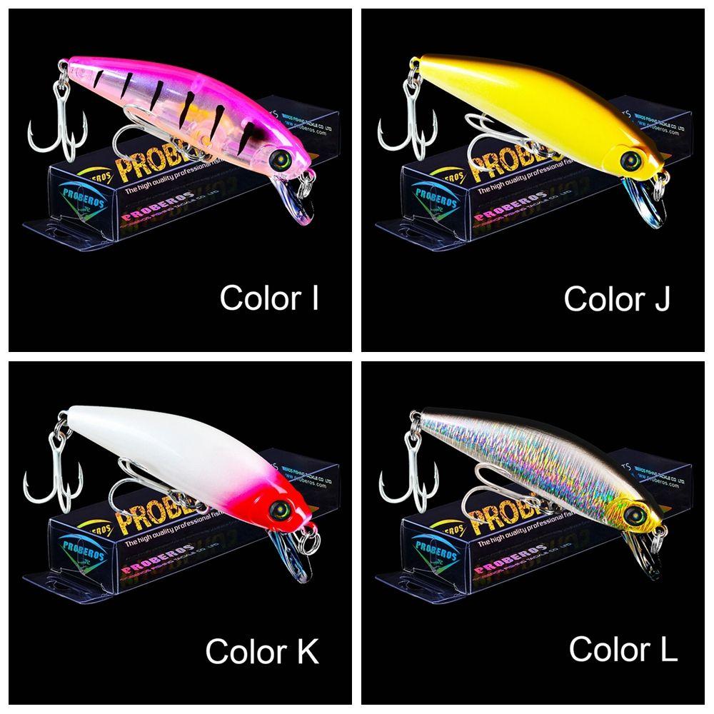 Japan Design Tackle Crankbaits Fish Hooks Winter Fishing Minnow Lures Slowly Sinking Minnow Baits