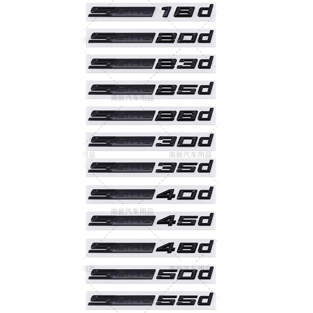 

3D SDrive 30d 50d 35d 18d 20d 23d 25d 40d 45d Logo Letter Car Rear Trunk Badge Emblem Decal Sticker For BMW X1 X2 X3 X4 X5 X6 X7 SDrive